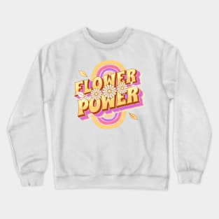 flower power hippie Crewneck Sweatshirt